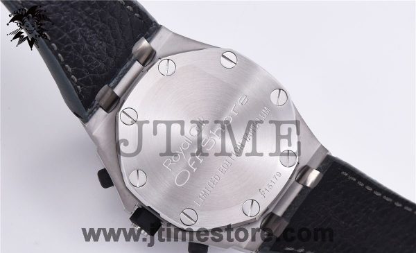 Royal Oak Offshore 42mm "Cyclops" Sincere Titanium JF 1:1 Best Edition on Gray Leather Strap A7750 - Image 8