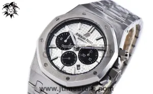 Royal Oak Chrono 26331ST SS OMF 1:1 Best Edition White/Black Dial on SS Bracelet A7750