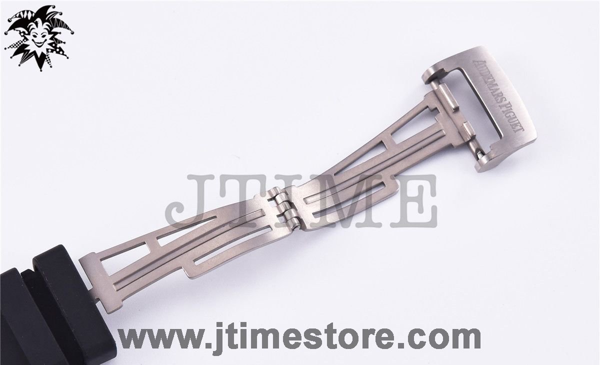 Royal Oak Offshore 26205AU "GINZA 7" Forged Carbon JF Best Edition on Rubber Strap A3126 V2 - Image 7