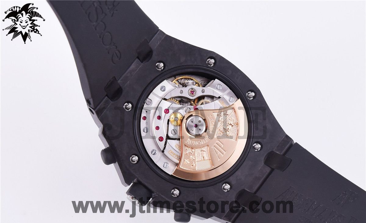 Royal Oak Offshore 26205AU "GINZA 7" Forged Carbon JF Best Edition on Rubber Strap A3126 V2 - Image 11