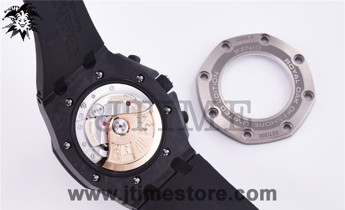 Royal Oak Offshore 26205AU "GINZA 7" Forged Carbon JF Best Edition on Rubber Strap A3126 V2 - Image 12