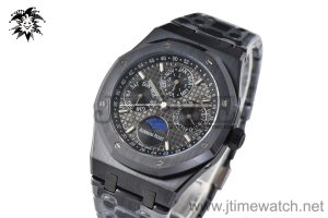 Royal Oak Perpetual Calendar 26579CE Black Ceramic APSF Best Edition on Black Ceramic Bracelet A5134