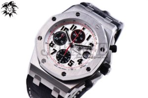 Royal Oak Offshore JF Ultimate Edition ‘Panda’ on Black Leather Strap A7750 V3