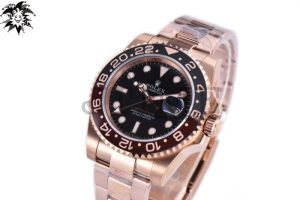 GMT-Master II Rootbeer 126715 CHNR RG Plated 904L Steel VSF 1:1 Best Edition A3285 v3 (Correct Hand Stack)