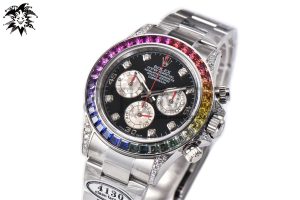Daytona 116599RBOW Rainbow Bezel Custom Modified SA4130 (Based on Clean Factory Daytona)