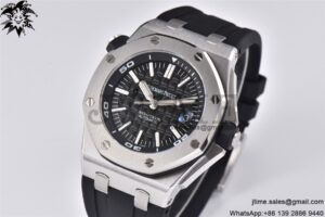 Royal Oak Offshore Diver 15710 APSF 1:1 Best Edition Black Checkered Dial on Black Rubber Strap A3120