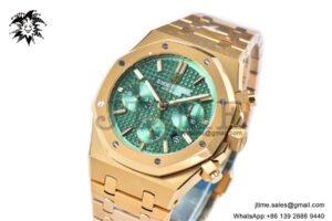 Royal Oak Chrono 26331 YG IPF 1:1 Best Edition Green Dial on YG Bracelet A7750