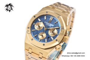 Royal Oak Chrono 26331 YG IPF 1:1 Best Edition Blue/YG Dial on YG Bracelet A7750