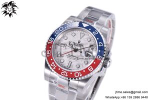 GMT Master II 126719 BLRO Red/Blue Ceramic 904L Steel GMF 1:1 Best Edition Meteorite Dial on SS Bracelet SA3186 CHS V3