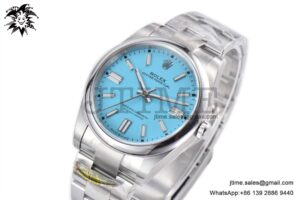 Oyster Perpetual 124300 41mm 904L Clean 1:1 Best Edition Tiffany Blue Dial On SS Bracelet VR3230