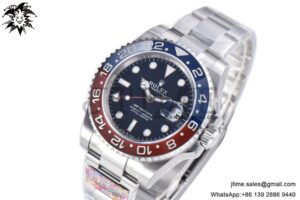 GMT Master II 126719 BLRO Red/Blue Ceramic 904L SS Clean Factory 1:1 Best Edition Blue Dial on Oyster Bracelet VR3186 CHS