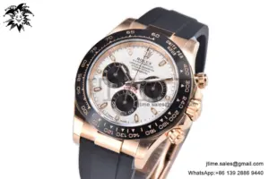 Daytona 116515 RG Gold Factory 1:1 Best Edition Meteorite Dial on Oysterflex Rubber Strap SA4130 (Tungsten Heavy Version)A
