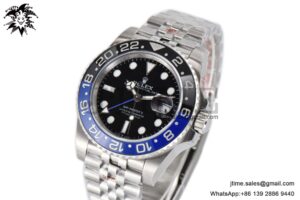 GMT-Master II Batman 126710 BLNR Black/Blue Ceramic VSF Best Edition on SS Jubilee Bracelet VR3186