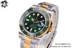 Submariner 116613 LV VRF Best Edition YG Wrapped Bezel Green Dial on SS/YG Bracelet A2836 MAX Version