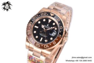 GMT-Master II 126715 CHNR Rootbeer RG Black/Brown Ceramic Clean Factory Best Edition on RG Bracelet VR3186