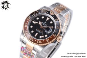 GMT-Master II Rootbeer 126711 CHNR Black/Brown Ceramic Clean Factory Best Edition on SS/RG Bracelet DD3285 CHS