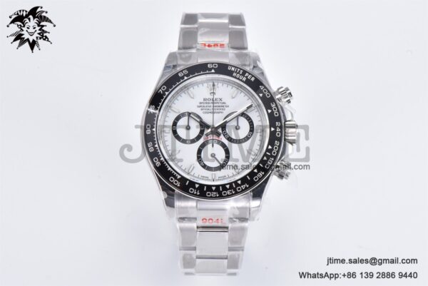 Daytona 116500 Panda Clean  Factory 1:1 Best Edition 904L SS Case and Bracelet White Dial SH4131 - Image 4