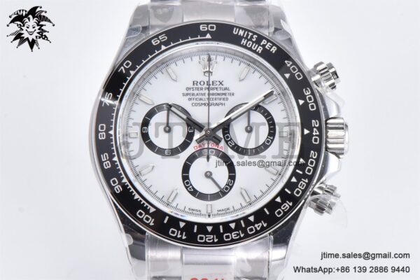 Daytona 116500 Panda Clean  Factory 1:1 Best Edition 904L SS Case and Bracelet White Dial SH4131 - Image 2