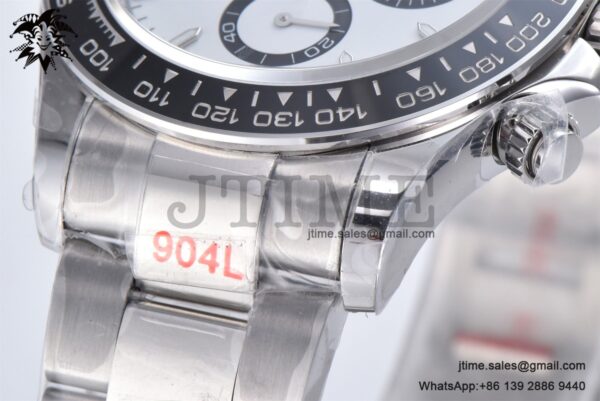 Daytona 116500 Panda Clean  Factory 1:1 Best Edition 904L SS Case and Bracelet White Dial SH4131 - Image 12