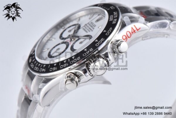 Daytona 116500 Panda Clean  Factory 1:1 Best Edition 904L SS Case and Bracelet White Dial SH4131 - Image 7