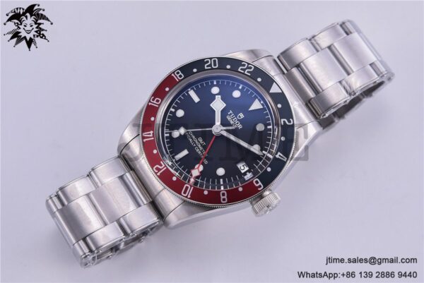 Black Bay GMT Pepsi Blue/Red Bezel ZF 1:1 Best Edition on SS Bracelet A2836 - Image 3