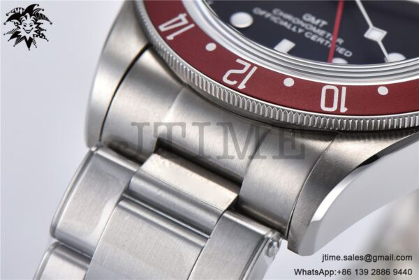 Black Bay GMT Pepsi Blue/Red Bezel ZF 1:1 Best Edition on SS Bracelet A2836 - Image 9