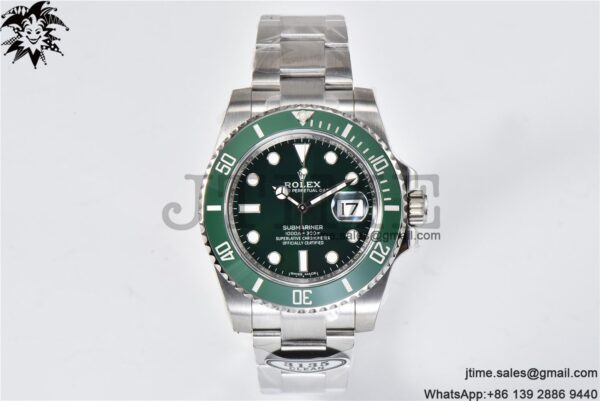 Submariner 116610 LV Green Ceramic Clean Factory 1:1 Best Edition 904L SS Case and Bracelet VS3135 - Image 3