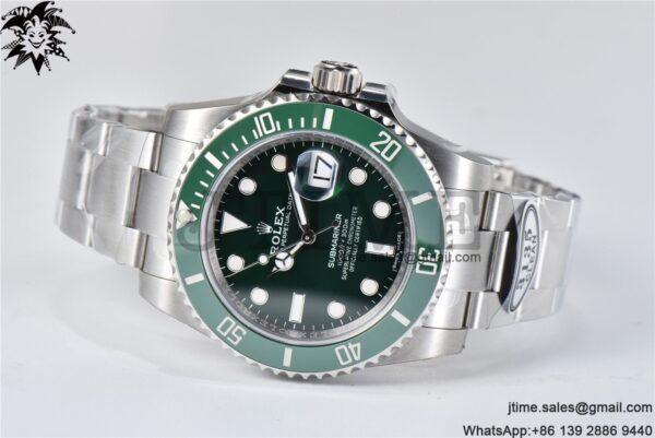 Submariner 116610 LV Green Ceramic Clean Factory 1:1 Best Edition 904L SS Case and Bracelet VS3135 - Image 8