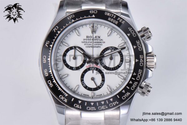 Daytona 126500 QF 1:1 Best Edition 904L Steel White Dial on SS Braclet SA4131 - Image 2