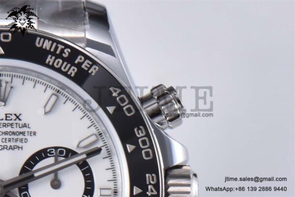 Daytona 126500 QF 1:1 Best Edition 904L Steel White Dial on SS Braclet SA4131 - Image 9