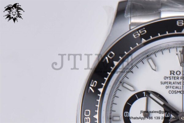 Daytona 126500 QF 1:1 Best Edition 904L Steel White Dial on SS Braclet SA4131 - Image 8