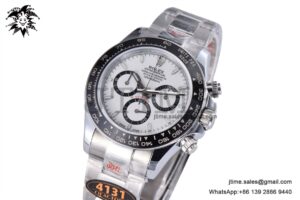 Daytona 126500 QF 1:1 Best Edition 904L Steel White Dial on SS Braclet SA4131
