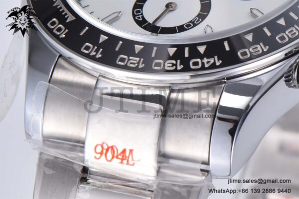 Daytona 126500 QF 1:1 Best Edition 904L Steel White Dial on SS Braclet SA4131 - Image 15