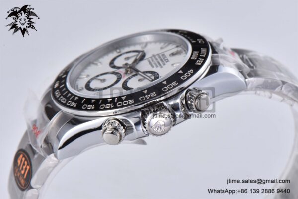 Daytona 126500 QF 1:1 Best Edition 904L Steel White Dial on SS Braclet SA4131 - Image 6