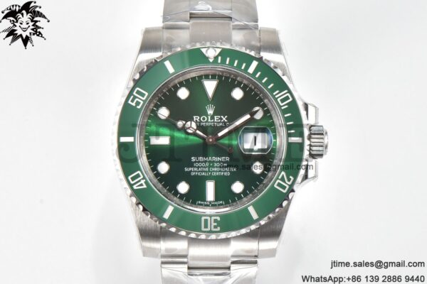 Submariner Hulk 116610 LV Green Ceramic ARF 1:1 Best Edition 904L SS Case and Bracelet VS3135 - Image 7