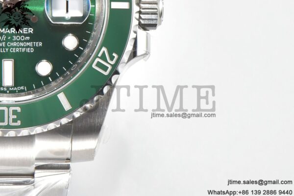 Submariner Hulk 116610 LV Green Ceramic ARF 1:1 Best Edition 904L SS Case and Bracelet VS3135 - Image 12