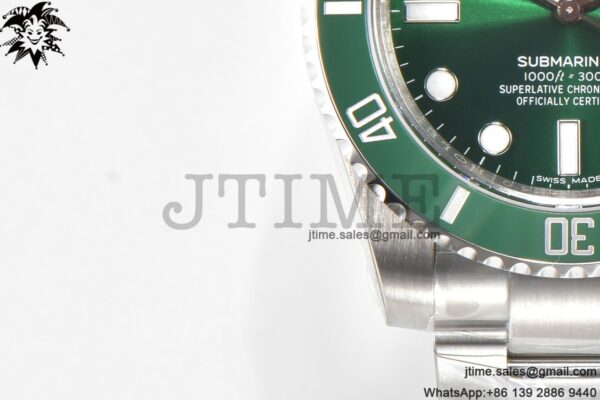 Submariner Hulk 116610 LV Green Ceramic ARF 1:1 Best Edition 904L SS Case and Bracelet VS3135 - Image 11