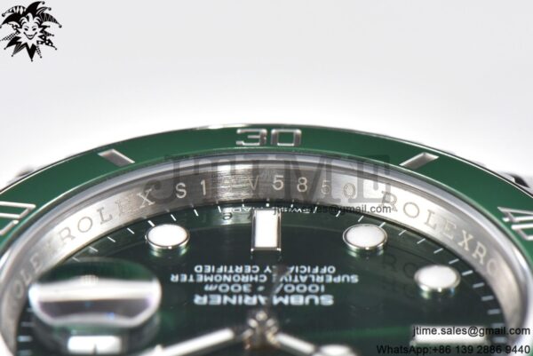 Submariner Hulk 116610 LV Green Ceramic ARF 1:1 Best Edition 904L SS Case and Bracelet VS3135 - Image 14
