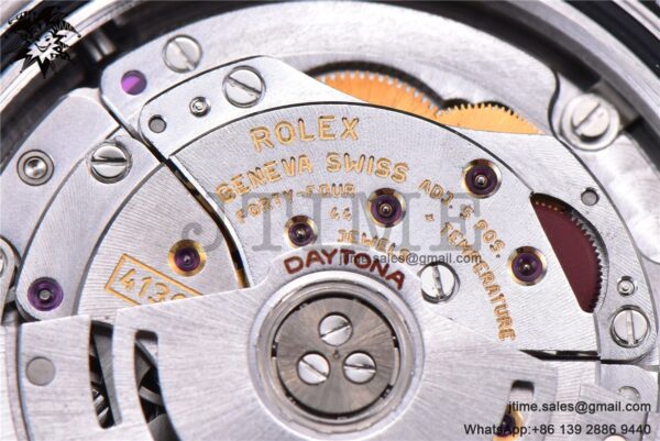 Daytona 116500 Noob 1:1 Best Edition 904L SS Case and Bracelet White Dial SA4130 V4 - Image 17