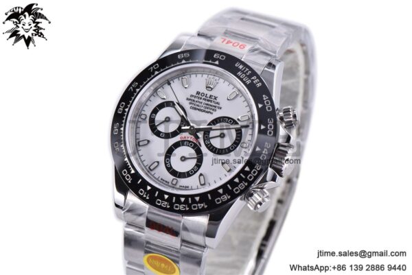 Daytona 116500 Noob 1:1 Best Edition 904L SS Case and Bracelet White Dial SA4130 V4