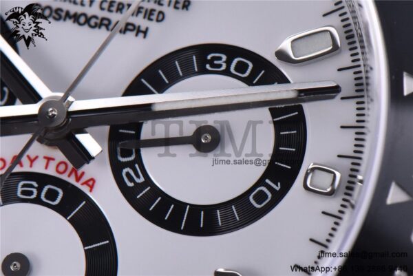 Daytona 116500 Noob 1:1 Best Edition 904L SS Case and Bracelet White Dial SA4130 V4 - Image 19