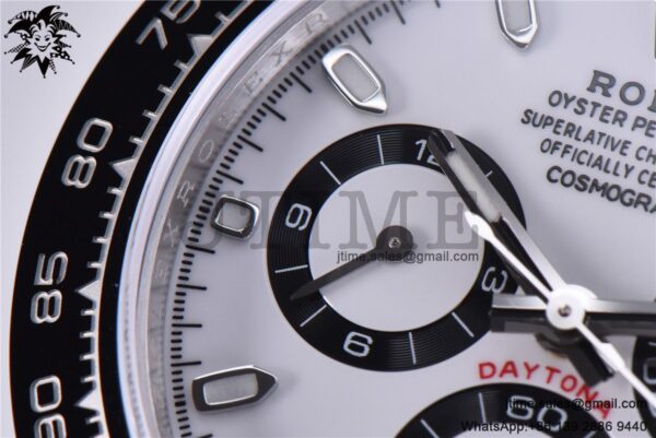 Daytona 116500 Noob 1:1 Best Edition 904L SS Case and Bracelet White Dial SA4130 V4 - Image 20