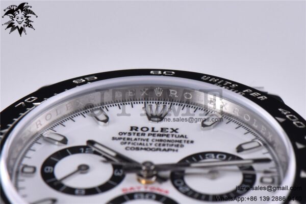 Daytona 116500 Noob 1:1 Best Edition 904L SS Case and Bracelet White Dial SA4130 V4 - Image 23