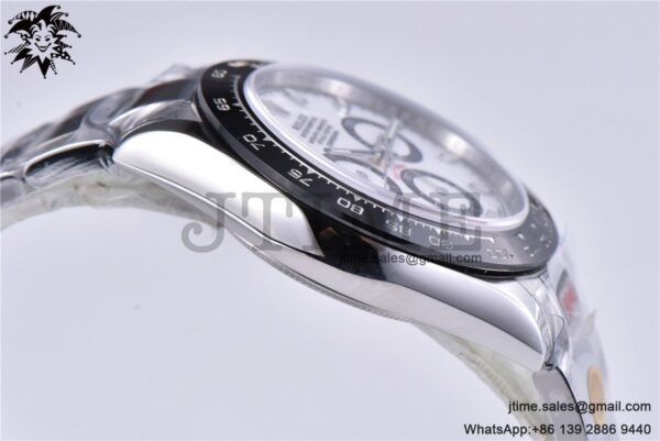 Daytona 116500 Noob 1:1 Best Edition 904L SS Case and Bracelet White Dial SA4130 V4 - Image 25