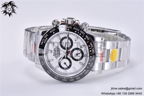 Daytona 116500 Noob 1:1 Best Edition 904L SS Case and Bracelet White Dial SA4130 V4 - Image 5