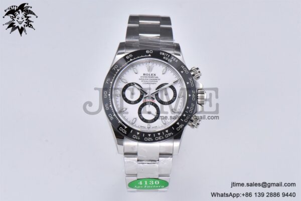 Daytona 116500 APSF 1:1 Best Edition 904L SS Case and Bracelet White Dial SH4130 - Image 3