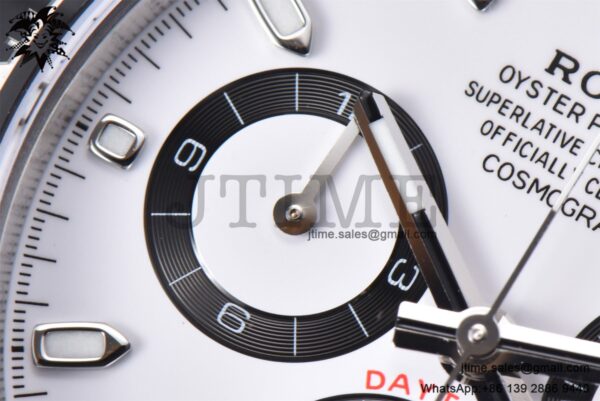 Daytona 116500 APSF 1:1 Best Edition 904L SS Case and Bracelet White Dial SH4130 - Image 7