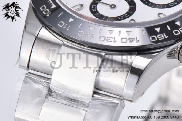 Daytona 116500 APSF 1:1 Best Edition 904L SS Case and Bracelet White Dial SH4130 - Image 9