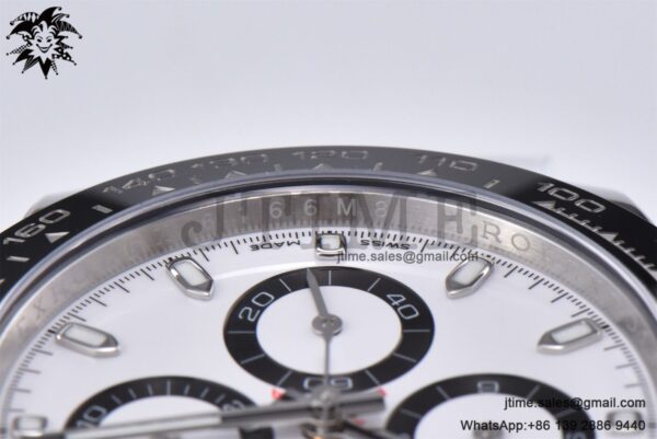 Daytona 116500 APSF 1:1 Best Edition 904L SS Case and Bracelet White Dial SH4130 - Image 12
