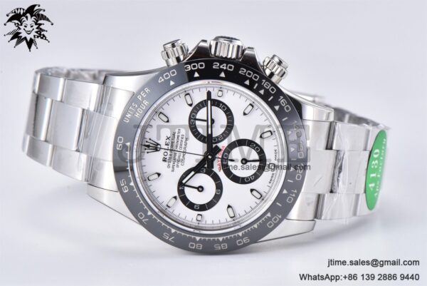 Daytona 116500 APSF 1:1 Best Edition 904L SS Case and Bracelet White Dial SH4130 - Image 4